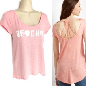 AEROPOSTALE Beachy Strappy Hi Low T-shirt Sz XS